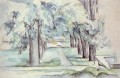 Pool and Lane of Chestnut Trees at Jas de Bouffan Paul Cezanne